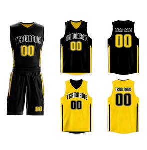 Conjunto de Camiseta y Pantalones Cortos de Baloncesto Personalizados de Alta Calidad para Hombre, Logotipo Personalizado, Impresión por Sublimación, Uniforme Deportivo Transpirable - Product Image 1