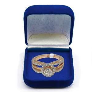 Elegante Anillo de Diamantes Cultivados en Laboratorio en Oro Rosa para Mujer, Diseño Elegante, Certificado IGI, Joyería de Diamantes Sintéticos al por Mayor - Product Image 1