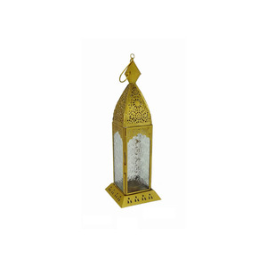 Silver <b>Moroccan</b> Decor <b>Lantern</b> - Product Image 4