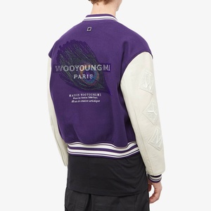 Custom Vintage Purple Varsity <b>Jacket</b> Unisex Embroidery Letterman <b>Jacket</b> High Quality Streetwear <b>Baseball</b> <b>Bomber</b> <b>Jacket</b> Men - Product Image 3