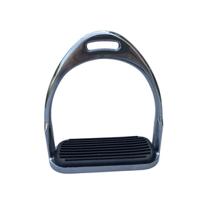 Estribos Negros para Montar a Caballo con Superficie Texturizada y Correas Ajustables para Uso Ecuestre - Product Image 3