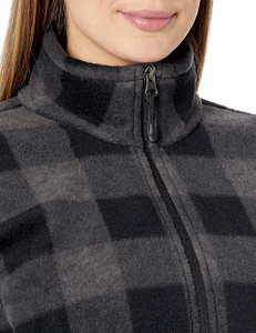 <b>Women's</b> <b>Waterproof</b> 100% Polyester Fleece Jacket Full Zip Stand Collar <b>Winter</b> <b>Coat</b> - Product Image 6