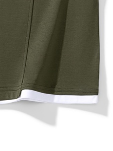 Camiseta Polo Blanca Oversize para Hombre, Color Sólido, Corte Holgado, Manga Corta, Textura Acanalada, Cómoda y Casual - Product Image 6
