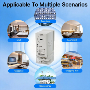 Medidor de Eletricidade Digital Inteligente Monofásico CALIN CA168-SD01 com Comunicação M-bus LORA Montagem em Trilho DIN Gravação de Fonte Dupla - Product Image 2