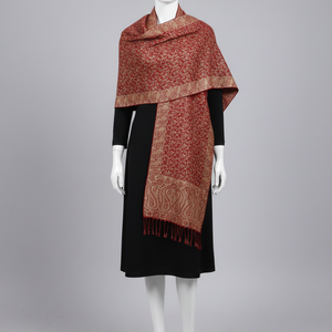 ผ้าคลุมไหล่พรีเมียมลายดอกไม้เพสลีย์แบบยาวสำหรับผู้หญิง ทำจากวิสโคส ทนทาน เหมาะสำหรับฤดูหนาว - Product Image 6