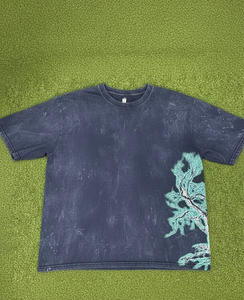 Camiseta Lisa de Alta Calidad al por Mayor, Camiseta Personalizada con Estampado, Camiseta Unisex con Lavado Ácido, Camiseta Vintage para Hombre - Product Image 1