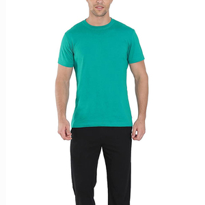 Camiseta de punto de poliéster de 160 g/m² para hombre, cuello redondo, bajo MOQ, camisetas teñidas, fabricante de Pakistán - Product Image 5