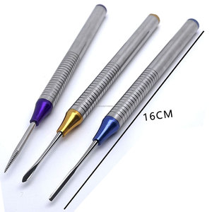 ชุดเครื่องมือถอนฟันแบบยืดหยุ่น 3 ชิ้น ขนาด 16 ซม. ด้ามจับแบบมีลาย  ปลายทำจากไทเทเนียม สำหรับการผ่าตัดถอนฟัน ระดับ Class I - Product Image 1