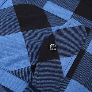 Adult Men's <b>Flannel</b> Plaid <b>Jacket</b> Check Button Up Top Classic Casual Wear Fancy <b>Flannel</b> <b>Jacket</b> With Two Pocket - Product Image 6