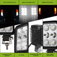Auxiliaire LED Position Lumière Clignotant Lampe Travail Lumière Chariot Élévateur Ingénierie Véhicule Ferme Machine Équipement Lourd 18W