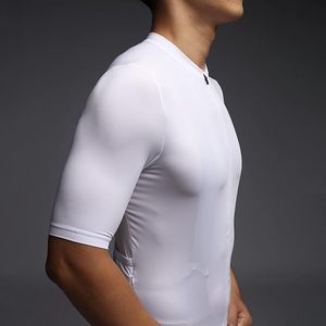 Men’s <b>Cycling</b> Jersey Short Sleeve Aero Race Fit Lightweight Bike Shirt with Zipper Pocket UPF 50+ UV Protection - Product Image 3