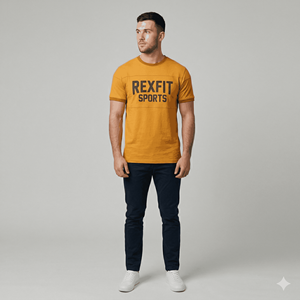 T-shirt Homme Uni en Coton 100% de Haute Qualité, Col Épais 300 g/m², Coupe Oversize, Broderie et Impression Personnalisées - Product Image 6