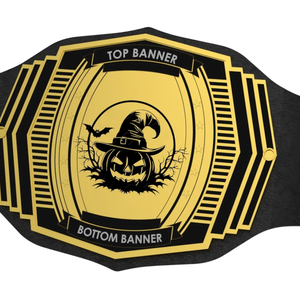 Cinturón de Campeón de Halloween Personalizable con Diseño de Bruja y Calabaza, Cinturón de Lucha Espeluznante con Diseño Personalizable - Product Image 5