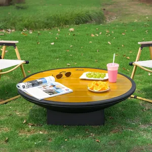 Brasero de Gas con Recorte Vertical y Arte Tribal, Brasero Indio de Acero Inoxidable, Decoración de Jardín Hecha a Mano de Alta Calidad - Product Image 4