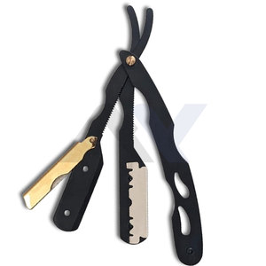 Navaja de Afeitar Profesional para Hombre, Navaja de Afeitar Recta para Barbería, Uso en Salón y en Casa, Logotipo Personalizado, Marca OEM - Product Image 5