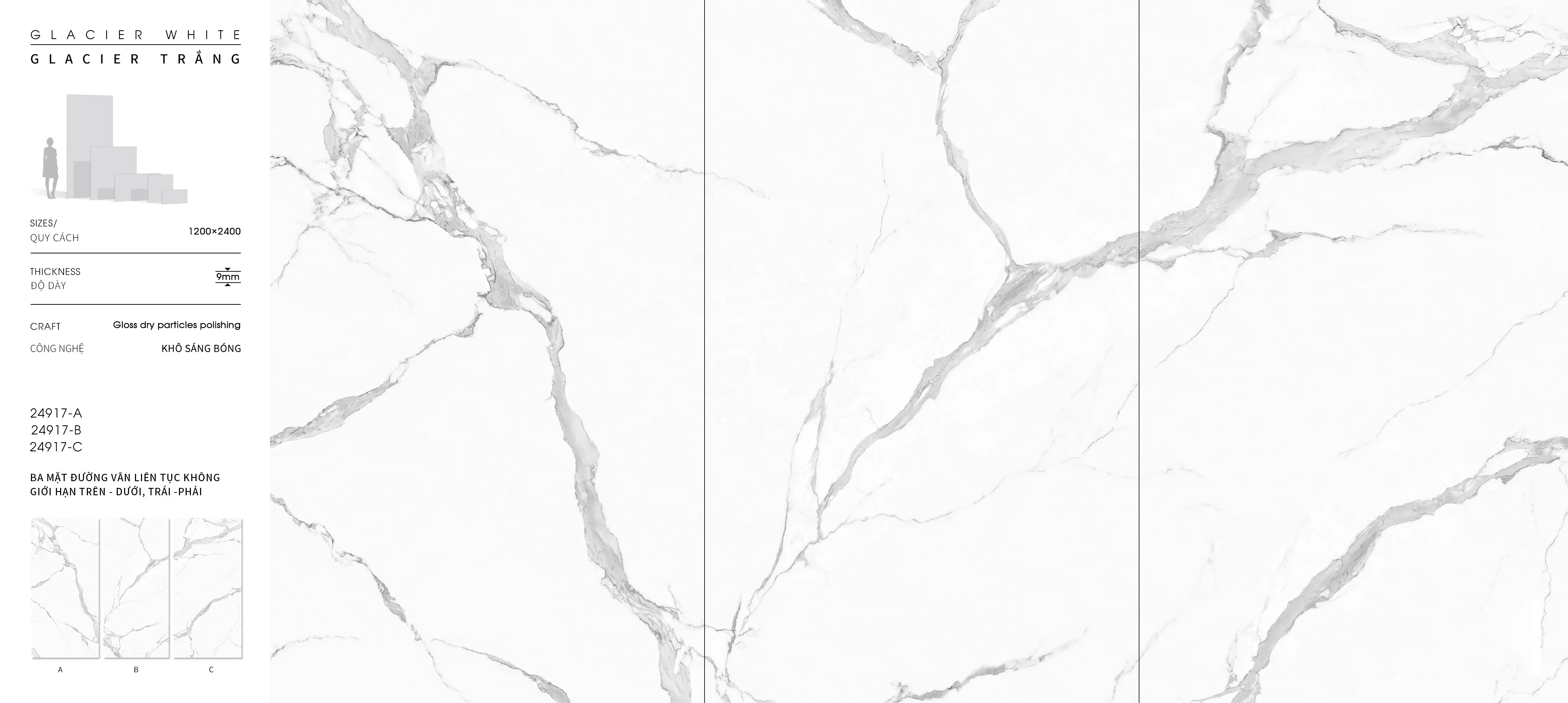 Decor Home Sintered Stone Tile Glacier White 1200*2400*9 Marble Slate Granite Stone Flexible Natural Wall Cladding Stone Panels