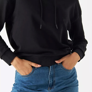 Sudadera Casual Oversize para Mujer VIBE CRAFT, 100% Algodón, Manga Caída, Tejido Personalizado, Patrón Liso Bordado - Product Image 6