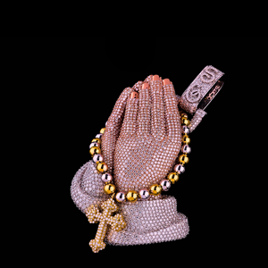 Collection Luxe Pendentif en Argent 925 et Moissanite Diamant, Bijou Hip Hop Iced Out, Collier Charme Tendance, Cadeau Idéal Disponible au Meilleur Prix - Product Image 2