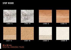 Dalles de stationnement extérieures antidérapantes numériques en céramique mate 300x300mm 30x30cm 12x12 pouces pour allées et parkings - Product Image 2