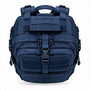 Mochila Táctica Azul Marino con Parche de la Bandera de EE. UU., Sistema MOLLE, Mochila de Nailon - Product Image 4