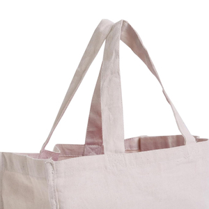 กระเป๋าผ้าแคนวาสพรีเมียมขนาดใหญ่ หูหิ้วแข็งแรง ใช้ซ้ำได้สำหรับใส่ของชำ - Product Image 3