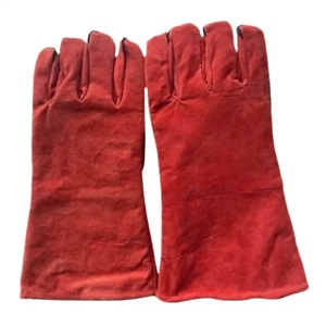 Gants de soudage de qualité supérieure certifiés CE, résistants à la chaleur et à l'abrasion, 11 oz, épais, avec manchette de sécurité pour la lutte contre les incendies et l'utilisation industrielle - Product Image 5