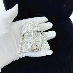 2.50Ct Round Cut Real Moissanite Customize Women's Sterling <b>Silver</b> <b>Charm</b> Pendant Rose Gold Plated - Product Image 4