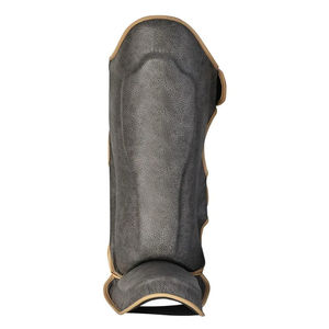 Protège-tibias en cuir PU pour MMA, Muay Thai et Kickboxing – Protection complète personnalisable et élasticité ajustable – Vente en gros - Product Image 5