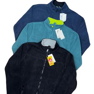 Diseño de moda Profesional Personalizado Bolsillos laterales Casual Stand Collar Mens Zip Fleece University Jacket - Product Image 2