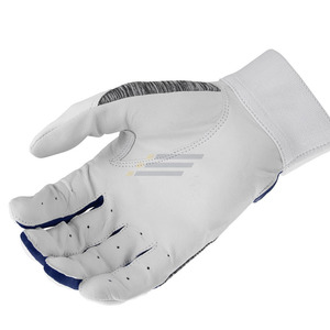 Gants de frappe de baseball sur mesure de haute qualité en gros |   Cuir gauche/droit respirant, série rouge, marine, gris - Product Image 2