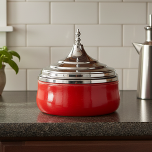 Luxury Wooden Serving Casserole with Lid Stainless Steel | Hotpot Food Warmer Handcrafted Designer Serveware Bowl Cookware <b>Gift</b> - Product Image 1