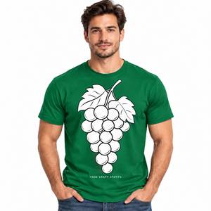 Camiseta de Manga Corta para Hombre, Cuello Redondo, Verde, 100% Algodón, Ecológica, Corte Holgado, Tela Oxford, Informal - Product Image 1