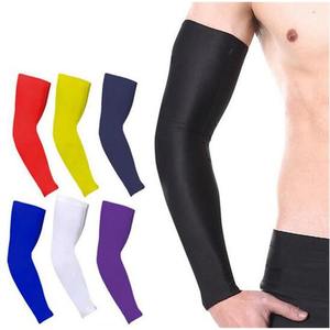 Manguitos de compresión deportivos unisex al por mayor para gimnasio, correr, baloncesto, voleibol, fútbol, protección UV, ciclismo, de seda helada refrescante - Product Image 2