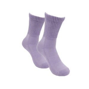 Chaussettes colorées pour femmes diabétiques, en coton doux, sans couture, coupe ample, non compressives, respirantes, décontractées, pour tous les jours - Product Image 2