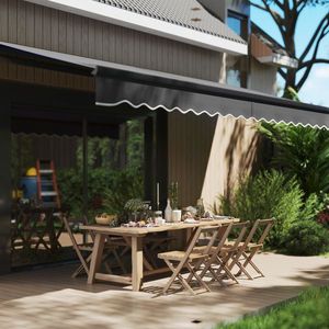 Tenda da Sole Retrattile in Lega di Alluminio con Finitura Rivestita in PVC, Larghezza Massima 6m, Illuminazione LED, Uso Residenziale - Product Image 6