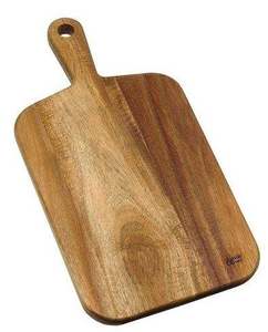 Planche à découper rectangulaire en bois rustique, finition naturelle, antidérapante, plateau de service pour fromage, planche à découper pour la cuisine - Product Image 1