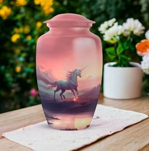 Urnes funéraires licorne 10 pouces pour cendres, écologiques, durables, capacité 220 pouces cubes, décoratives pour femme - Product Image 4