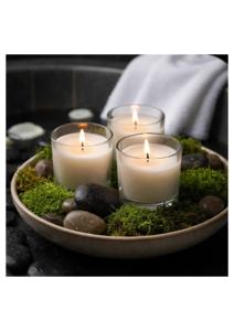Luxury Eco-Friendly Handmade Scented Cylinder Glass Jar Soy <b>Paraffin</b> Wax Candle for Home Spa Decor Ramadan Chinese New Year - Product Image 3
