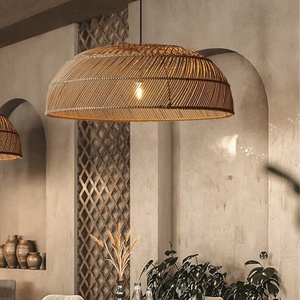 ขายส่งใหม่โมเดิร์นรุ่นสําหรับโคมไฟหวายธรรมชาติโคมไฟระย้าจี้ไฟสําหรับบ้านหรือโรงแรมและร้านอาหาร Villa ML63 - Product Image 4