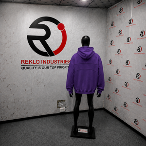Sudadera con Capucha Extra Grande Color Morado Premium, Corte Cómodo para Uso Diario, Estilo Urbano, Algodón Suave, Color Sólido, Felpa Francesa - Product Image 4