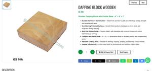 Bloque de madera para troquelar con base de goma, herramienta para hacer joyas, bloque de conformado de metal para joyeros, herramientas de orfebrería | N.º de artículo: GS-10A - Product Image 3