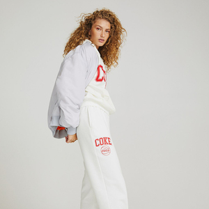 Pantalones de chándal casuales de algodón ecológico para mujer, corte bootcut, hasta la rodilla, lisos, de cintura media, con bolsillos laterales, para invierno - Product Image 5