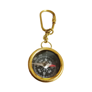 Brass Compass <b>Key</b> <b>Chain</b> Collectible Marine Nautical <b>Key</b> Rings - Product Image 1