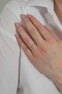 Wholesale 10k 14k 18k Solid Gold Lab Grown Diamond Contour Band <b>Dainty</b> Minimalist Stackable <b>Ring</b> Real Gold Jewelry Manufacturer - Product Image 5