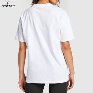 Camiseta de Verano para Mujer, 100% Algodón Ecológico, Corte Holgado, con Impresión de Logotipo Personalizado, Superventas - Product Image 2
