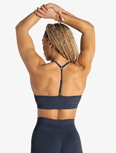 Soutien-gorge de sport et de yoga personnalisé, sexy, à col en V profond, antichoc, pour filles, vêtements de fitness, haut de sport, avec logo personnalisé, pour femmes - Product Image 4