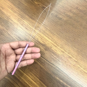 Herramienta de Bucle para Extensiones de Cabello Rosa, Aguja de Acero Inoxidable para Extensiones Profesionales de Micro Anillos y Cuentas - Product Image 4