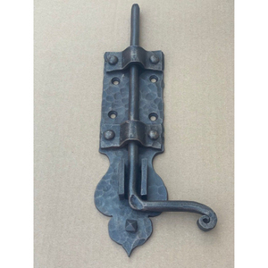 Loquet de porte en fer pour grossiste, finition oxyde noir, forme plate, pour installation domestique, quincaillerie, outils, loquet de porte ou de portail - Product Image 5