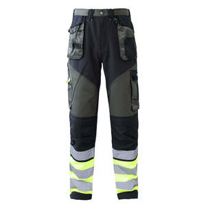 OEM Custom <b>Waterproof</b> Nylon Utility <b>Work</b> Trousers Men's Reflective Cargo Workwear Pants Industrial Uniform Wear - Product Image 5