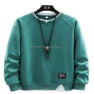 Meilleures ventes : T-shirt décontracté pour homme, doux, confortable, respirant, coupe classique, col rond, manches longues, couleur unie, écologique, double couche, printemps - Product Image 3